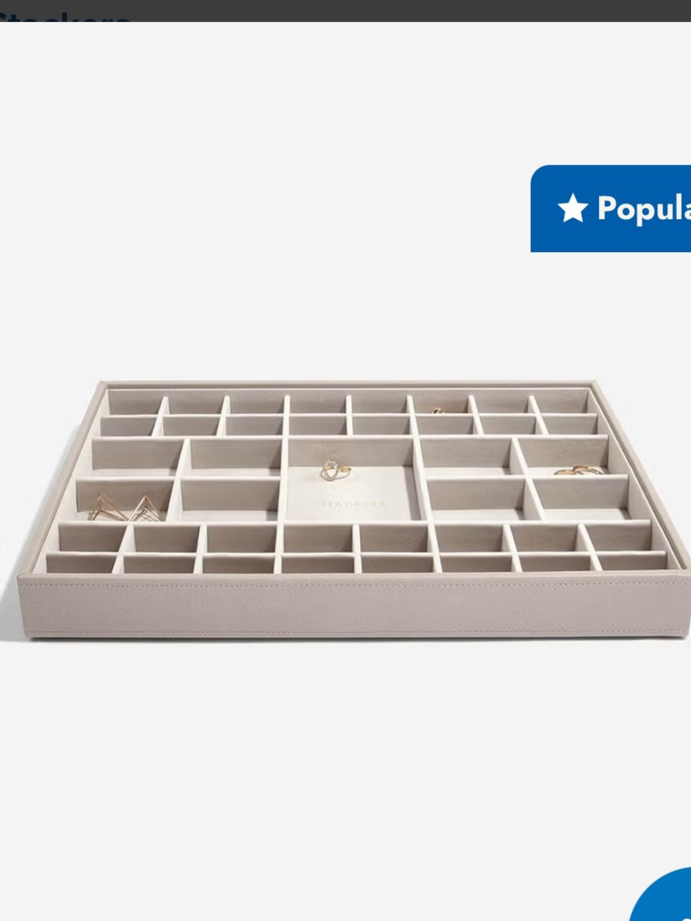 Stackers Jewelry Tray - Taupe